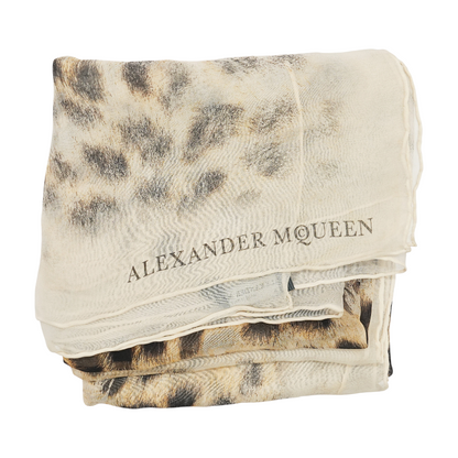 Leopard and Skull Print Scarf