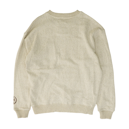 Beige Solid Sweatshirt Pullover