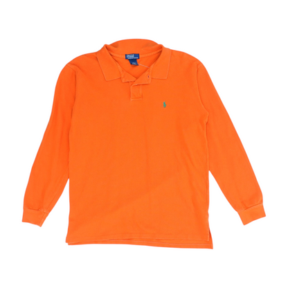 Orange Long Sleeve Polo