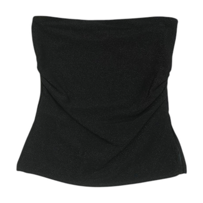 Black Cropped Blouse