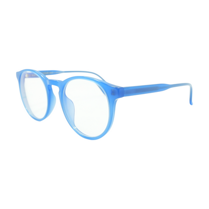 Blue Sawyer Round Prescription Eyewear