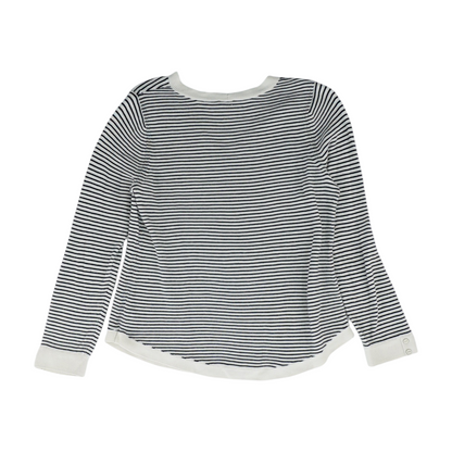 White Striped Pullover Sweater