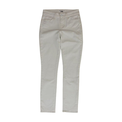 White Solid Jeans