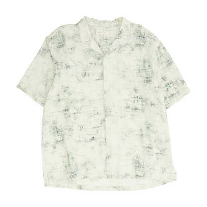 Multi Abstract Short Sleeve Button Down