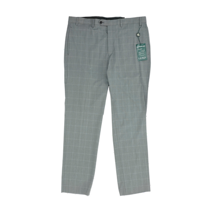 Gray Check Regular Pants