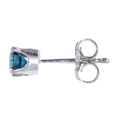 1/5 ctw 14K White Gold Diamond Stud Earrings