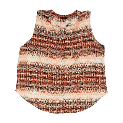 Orange Plus Geometric Blouse