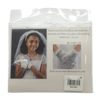 First Communion Veil & Glove Set