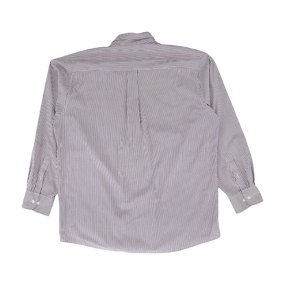 Red Striped Long Sleeve Button Down