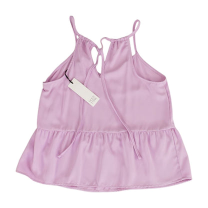 Pink Solid Sleeveless Blouse
