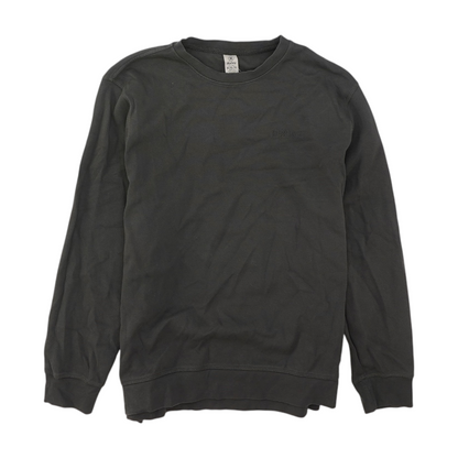 Gray Solid Sweatshirt Pullover