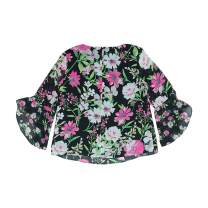 Black Floral Blouse