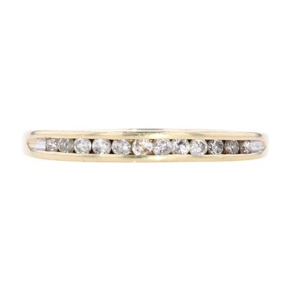 1/4 ctw 10K Yellow Gold Diamond Band Ring
