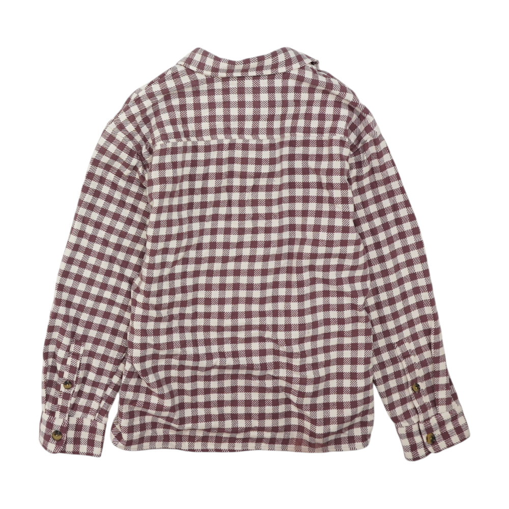 Goodfellow Beige Check Flannel Button Down – Image 2