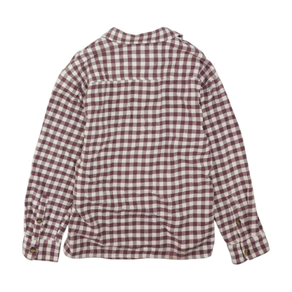 Goodfellow Beige Check Flannel Button Down – Image 2