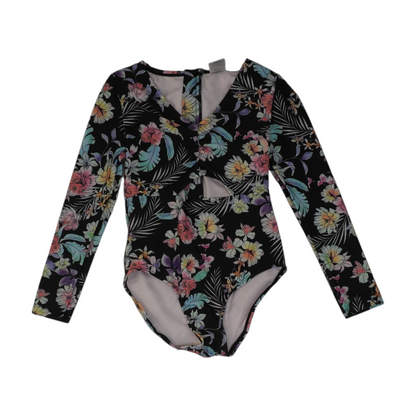 Black Floral One-Piece