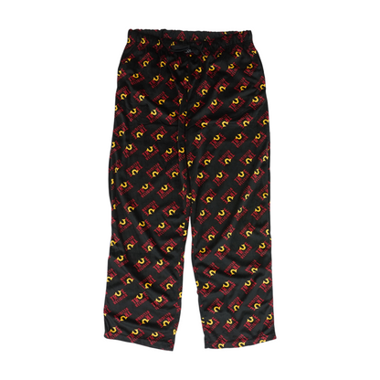 Black Print Pajama Bottom