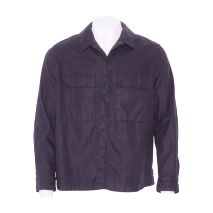 Black Oasi Linen Overshirt