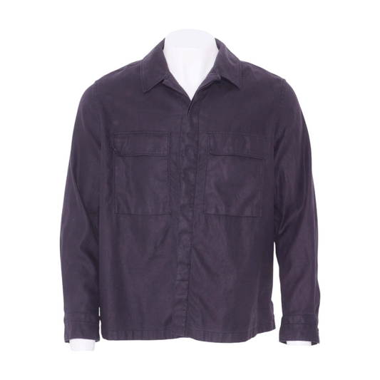 Black Oasi Linen Overshirt