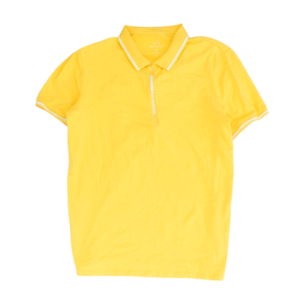 Yellow Solid Short Sleeve Polo