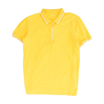 Yellow Solid Short Sleeve Polo