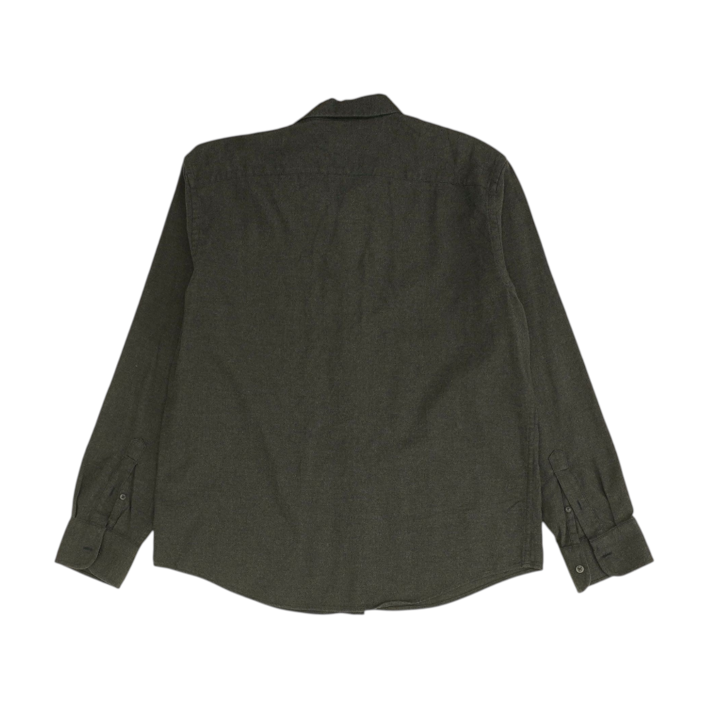 Untuckit Gray Solid Flannel Button Down – Image 2