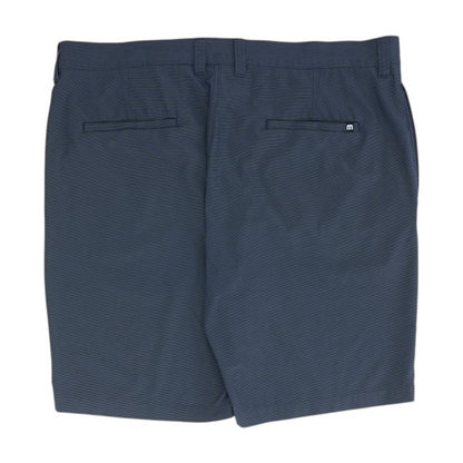 Blue Striped Chino Shorts