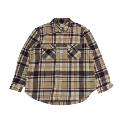 Multi Plus Size Plaid Flannel Button Down