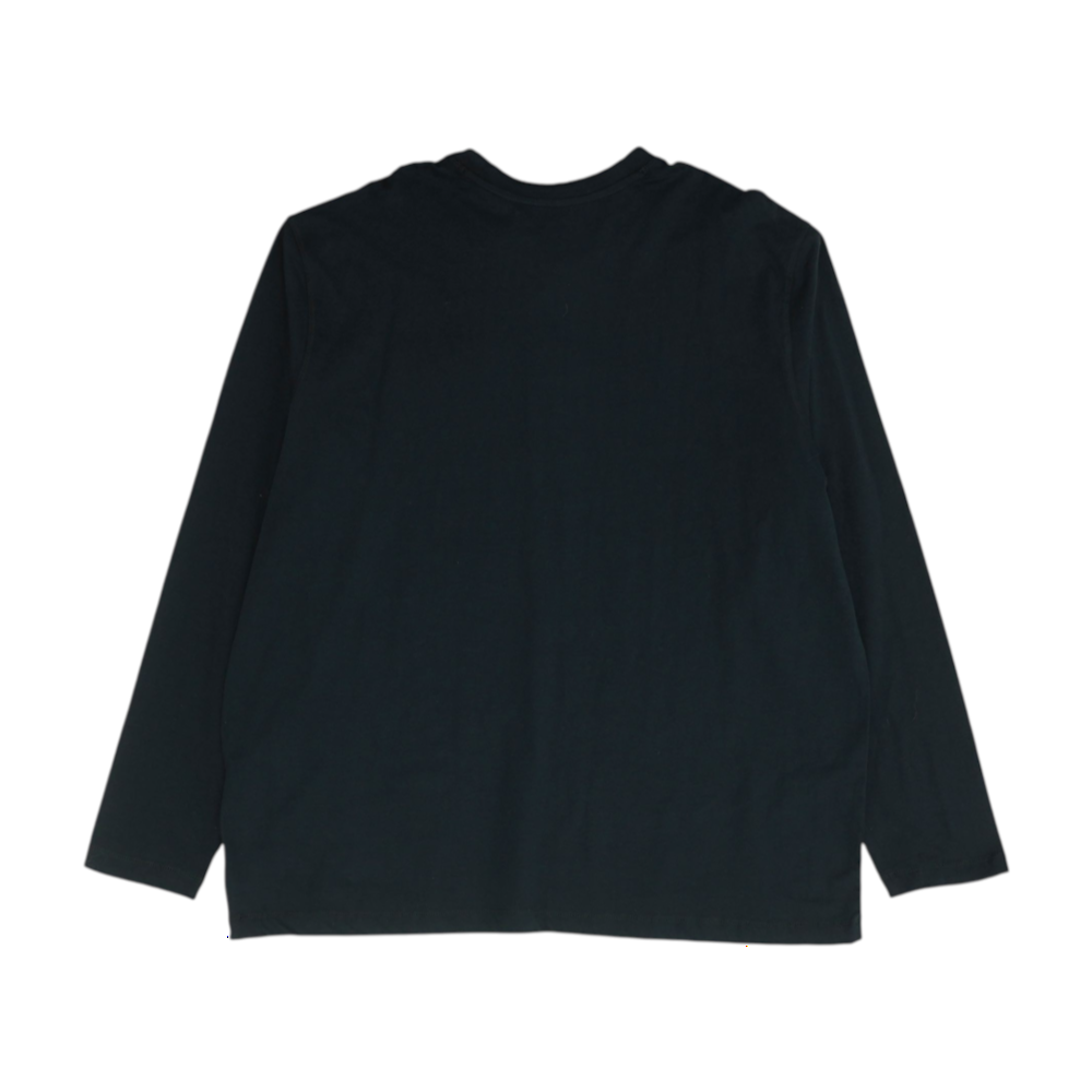 Black Solid Henley T-Shirt