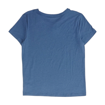 Blue Solid Pajama Top