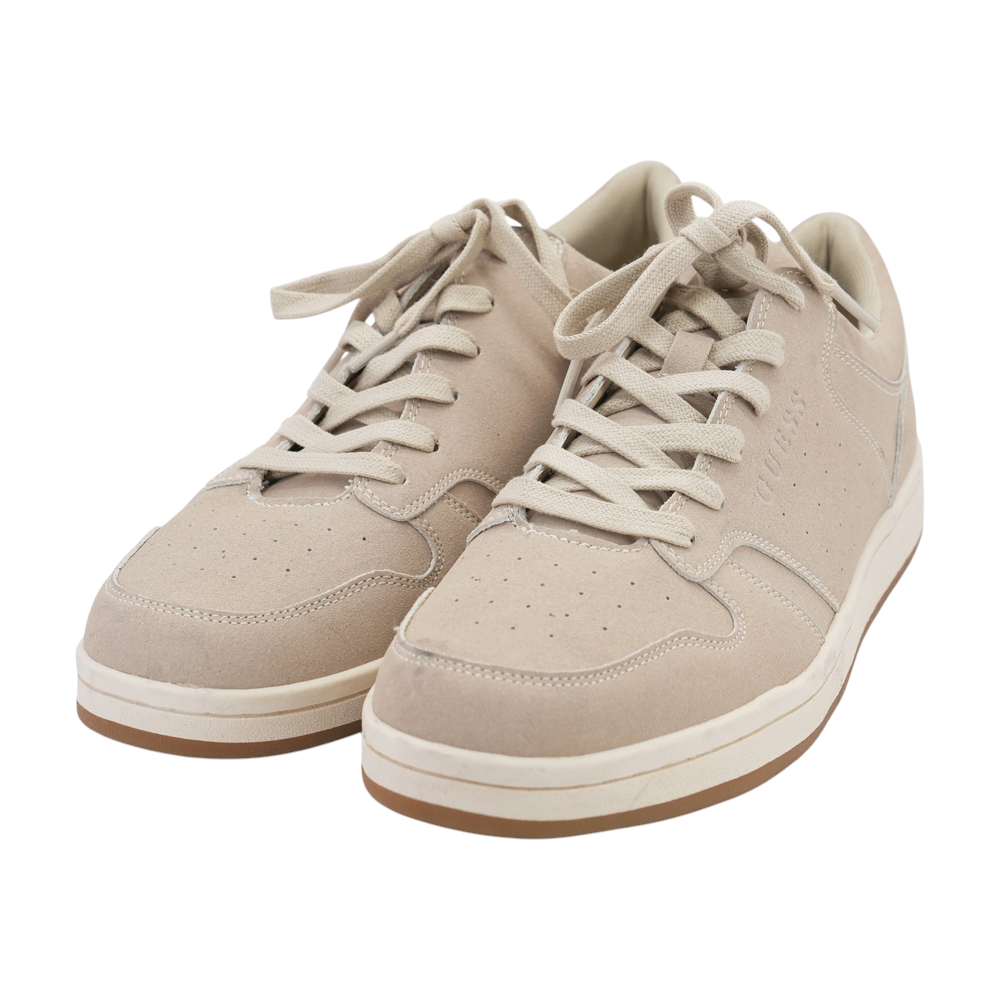 Beige Lace-Up Casual Shoes