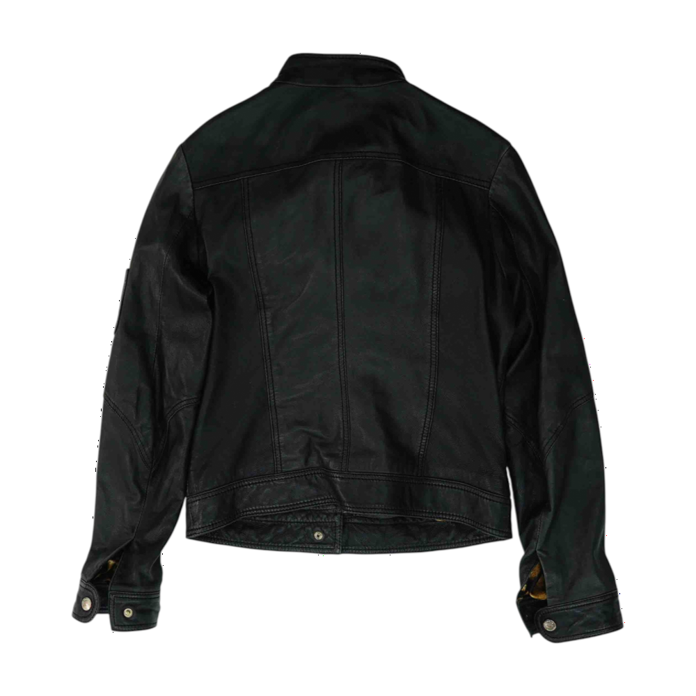 Laundry by Shelli Segal Black Solid Leather Jacket – Image 2