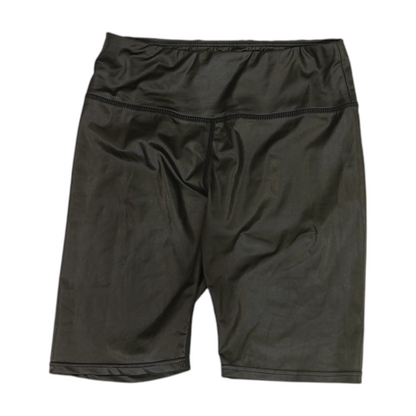 Black Solid Active Shorts