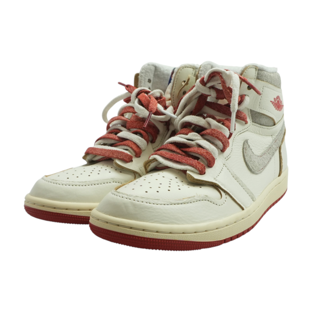 Jordan 1 Retro High Rare Air Sail Cinnabar High-Top Athletic Shoes