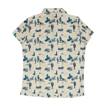 Beige Print Blouse