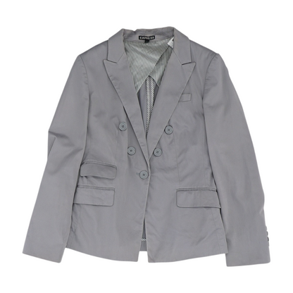 Gray Solid Blazer