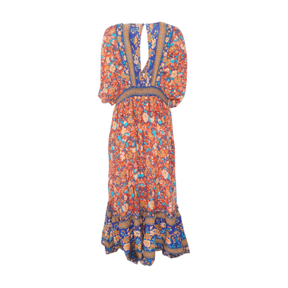 Multi Plus Floral Maxi Dress