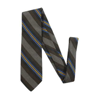 Gray Striped Neck Tie