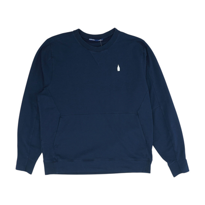 Navy Solid Sweatshirt Pullover
