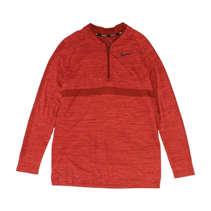 Maroon Graphic 1/4 Zip Pullover