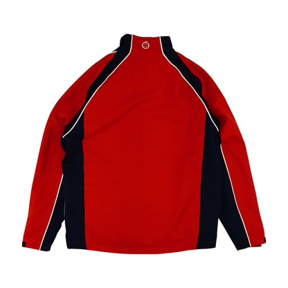 Red Color Block Jacket