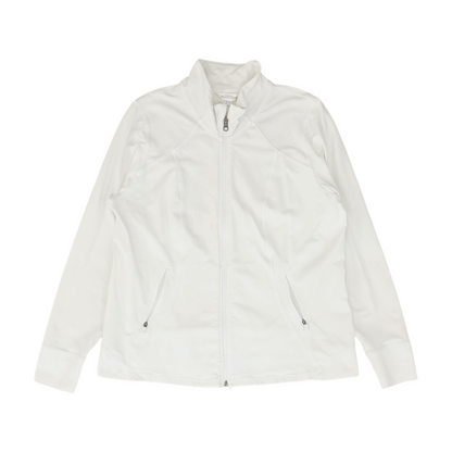 White Solid Active Jacket