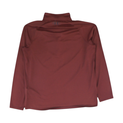 Maroon Solid 1/4 Zip Pullover