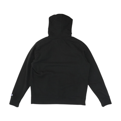 Black Solid Hoodie Pullover