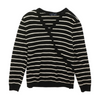 Black Striped Pullover Sweater
