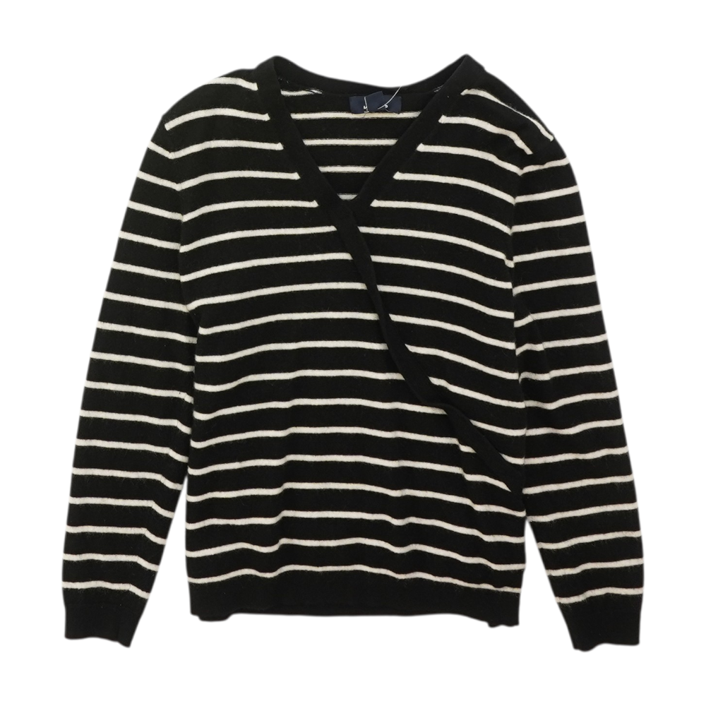 Black Striped Pullover Sweater