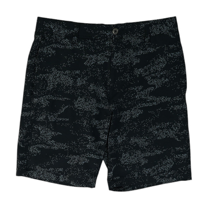 Black Print Chino Shorts