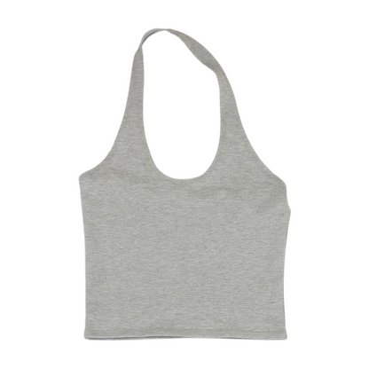 Gray Cropped Blouse