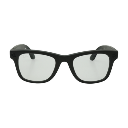 Black Wayfarer Smart Glasses