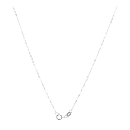 14K White Gold Geometric Cut Tourmaline Bar With Diamond Accents Necklace